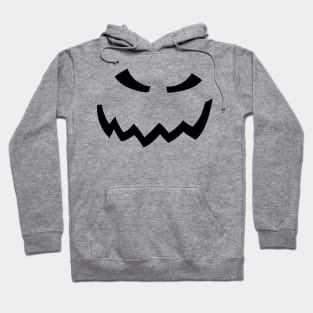 Frowning Halloween Pumpkin Face Hoodie